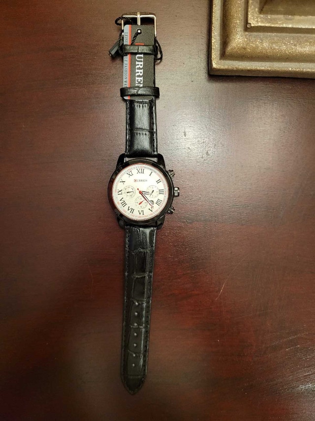 Brand New Curren Black and White Chronograph Men's Watch - photo 5