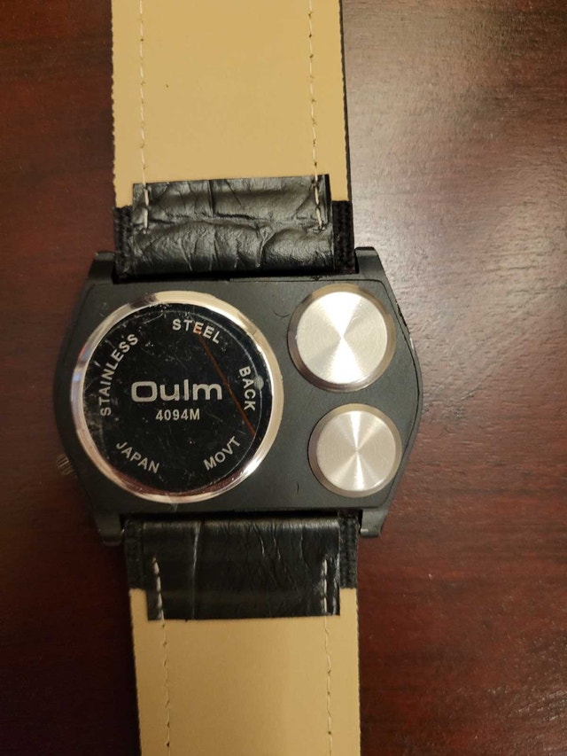 Brand New Oulm Black Multi-Dial Men's Watch - photo 5