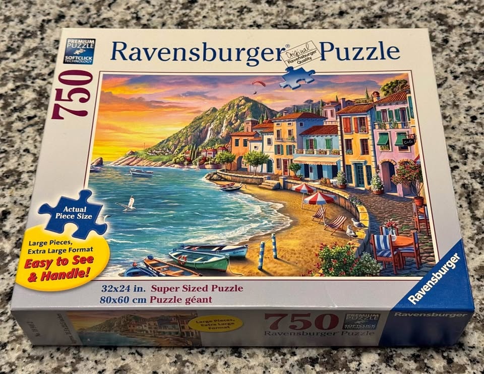 Once Completed - Ravensburger Puzzle - Romantic Sunset (750 Piec