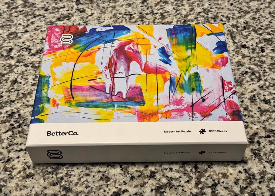 Once Completed - BetterCo. Puzzle - Modern Art Puzzle (1000 Piec