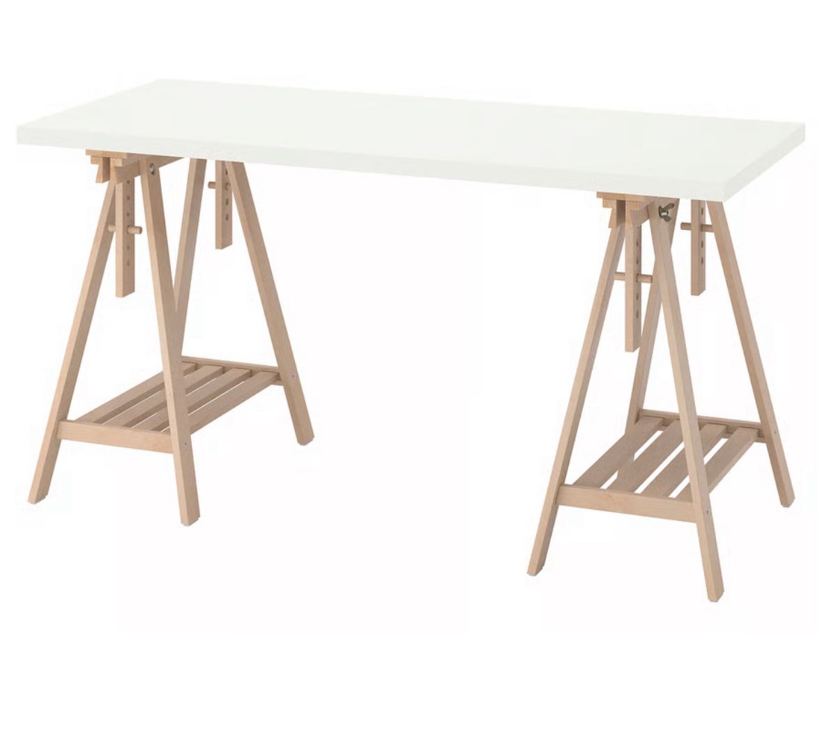 IKEA Work Table / Desk with MITTBACK Trestles