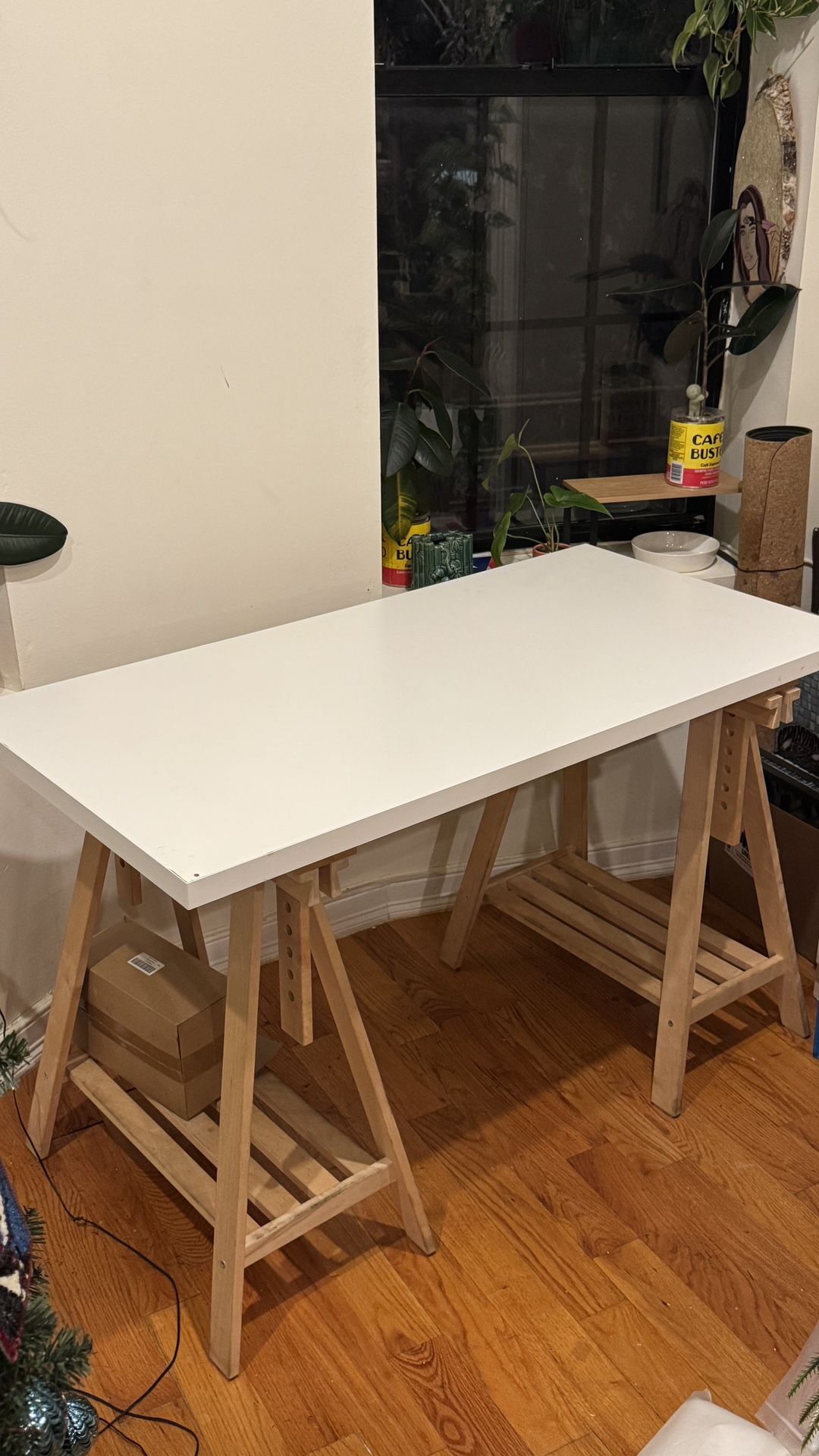 IKEA Work Table / Desk with MITTBACK Trestles - photo 2