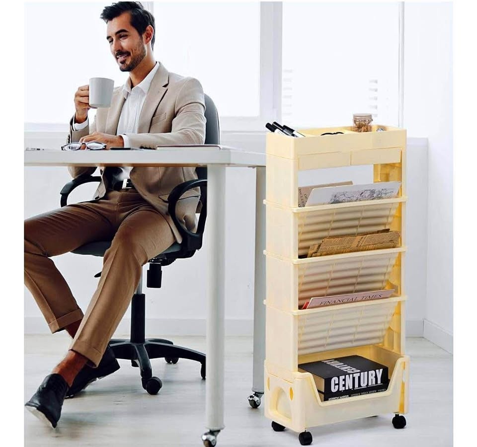 5 Tier Rolling Utility Cart
