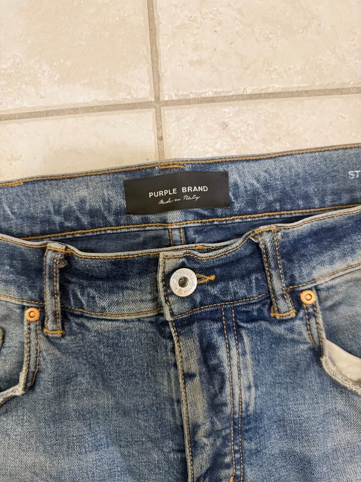 Purple Brand P001 Low Rose Skinny Jeans size 32x32 - photo 3