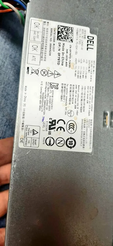 Dell F79TD Power Supply - Computer Component thumbnail