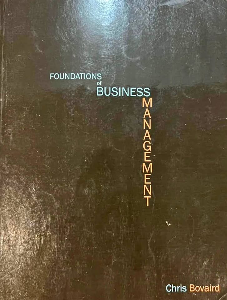 Foundations of Business Management