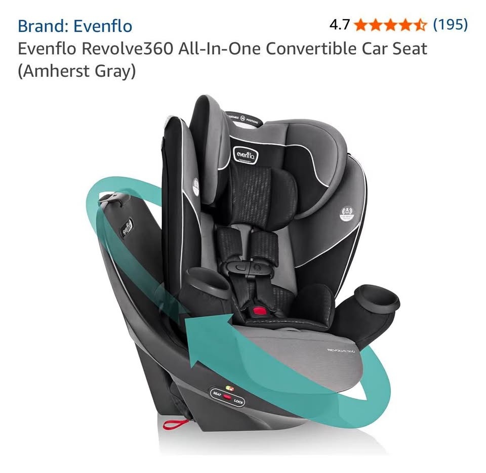 Evenflo Revolve360 All-In-One Car Seat (Amherst Gray)