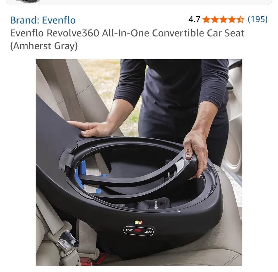 Evenflo Revolve360 All-In-One Car Seat (Amherst Gray) - photo 2