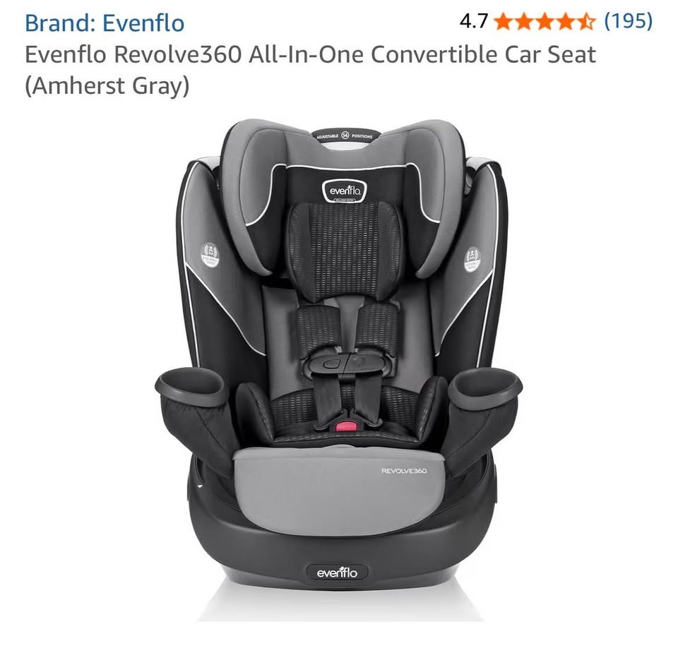 Evenflo Revolve360 All-In-One Car Seat (Amherst Gray) - photo 3