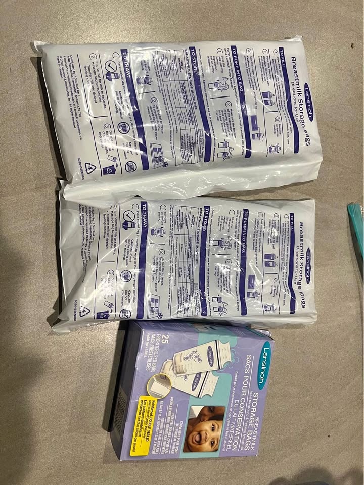 Breast milk storage bags