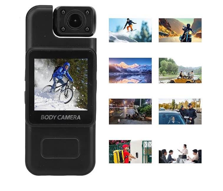 4K Body Camera with Audio & Video Recording, Body Cam Mini, Port - photo 3