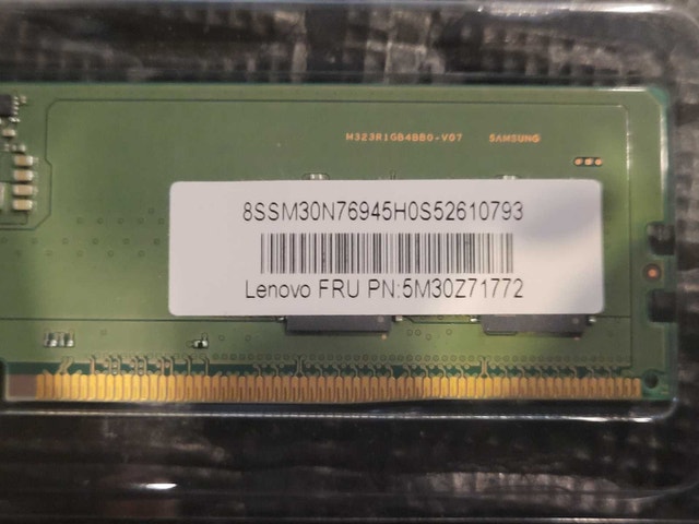 Samsung 8GB DDR5 4800MHz Desktop RAM modules (Lenovo OEM) - photo 2