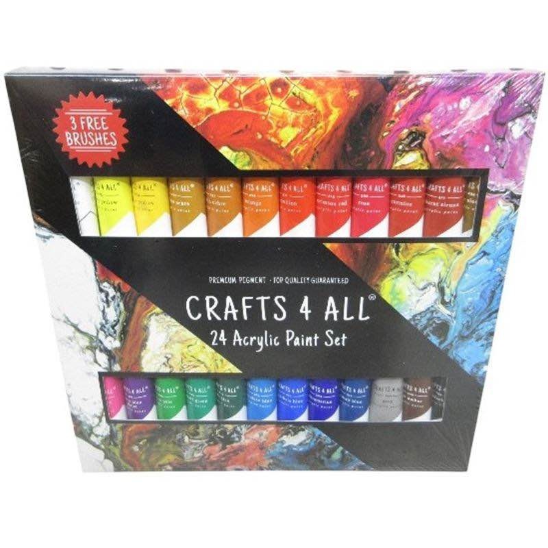ACRYLIC PAINT SETS Craft Paint Colours for Wood, Canvas... - photo 3