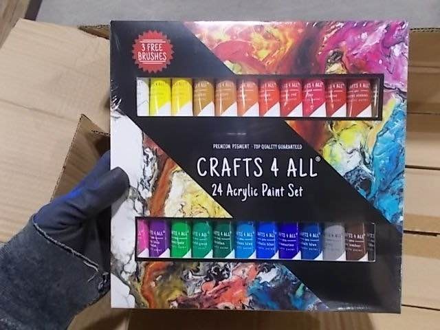 ACRYLIC PAINT SETS Craft Paint Colours for Wood, Canvas... - photo 4