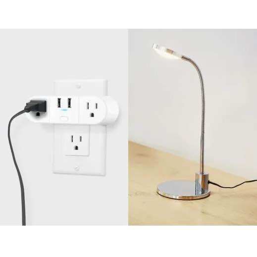 GLOBE 2-OUTLET & 2-USB WIFI SMART PLUGS - photo 2