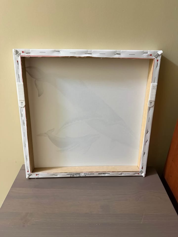 Mom and baby whale canvas print - photo 3