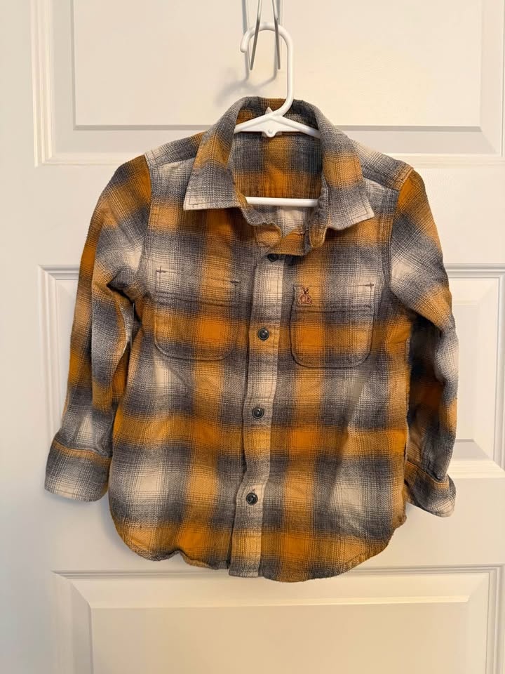 4T GAP Organic Cotton Flannel Shirt