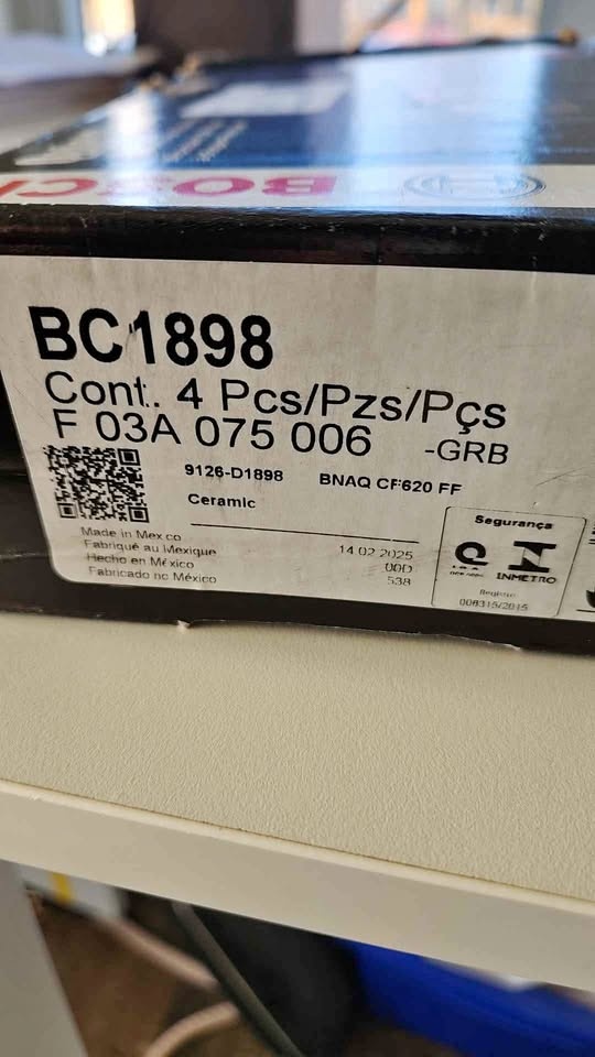 BOSCH BC 1898 QuietCast Brake Pad - Audi and VW