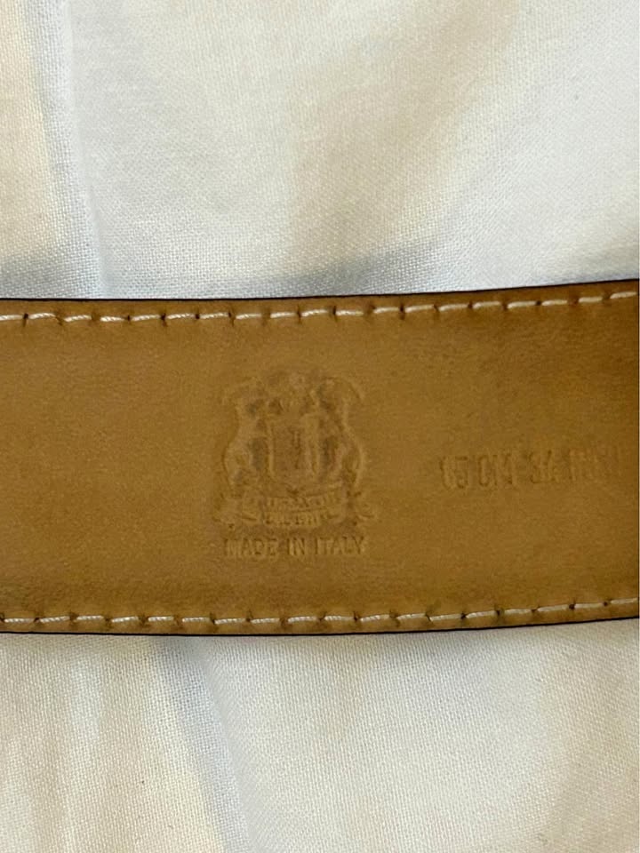 Italian designer leather belt men’s - TRUSSARDI