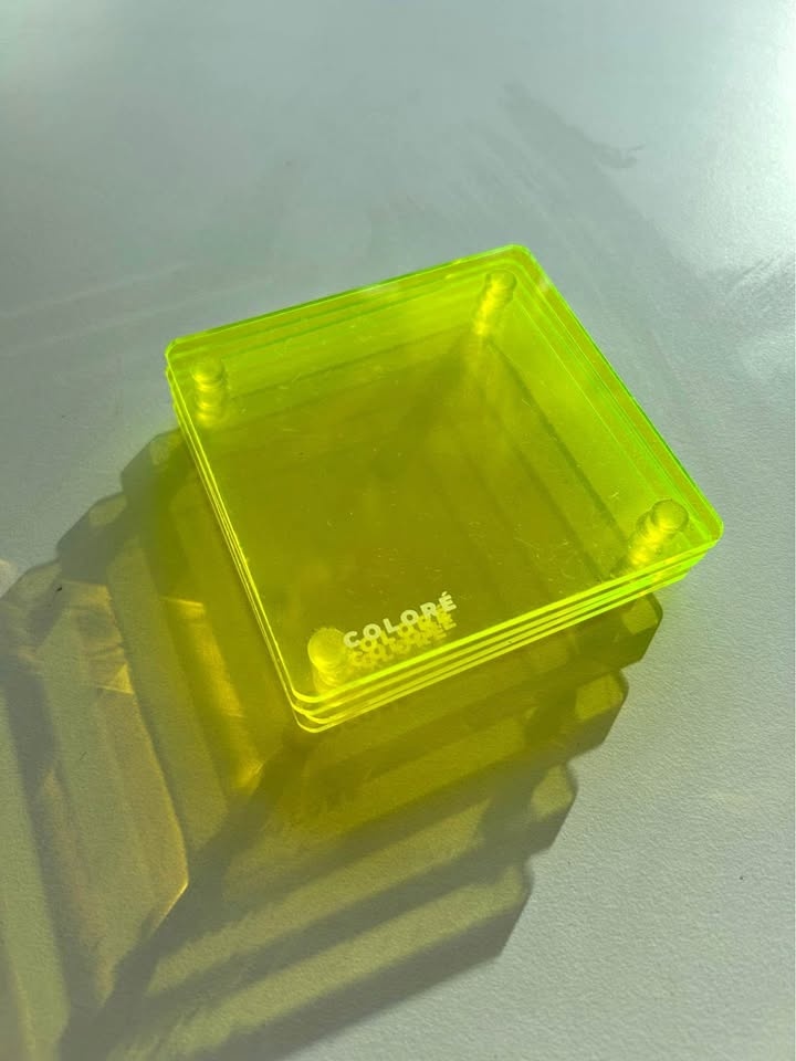neon green acrylic coasters coloré - holt Renfrew
