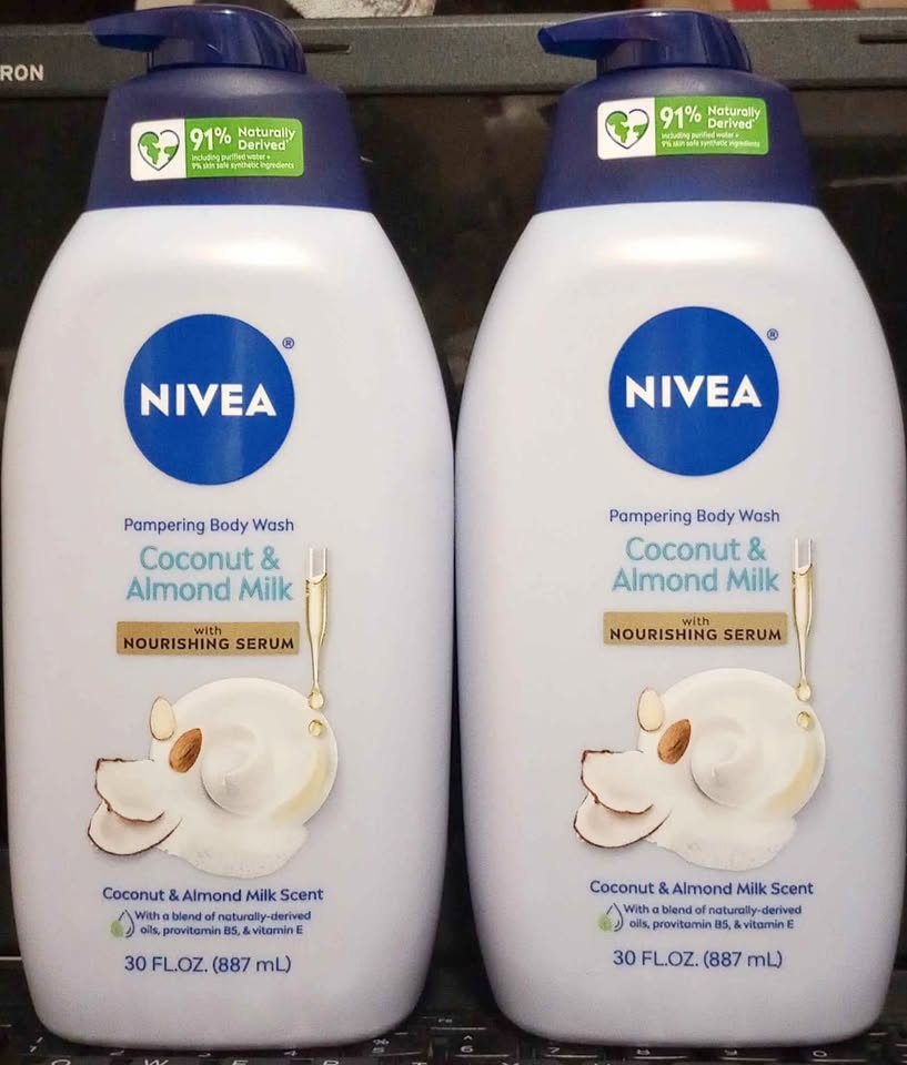Nivea Coconut & Almond Milk Body Wash 2-pack