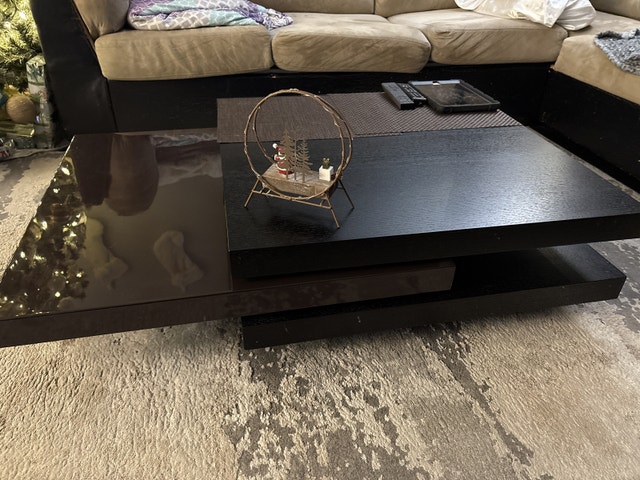 Structube Picasso swivel two tone coffee table - photo 4