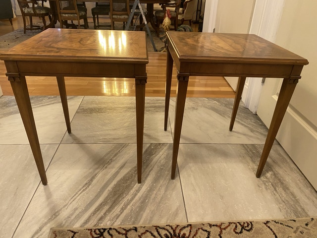 BAKER side table 17x17x22in Mid 20th Century Vintage - photo 2