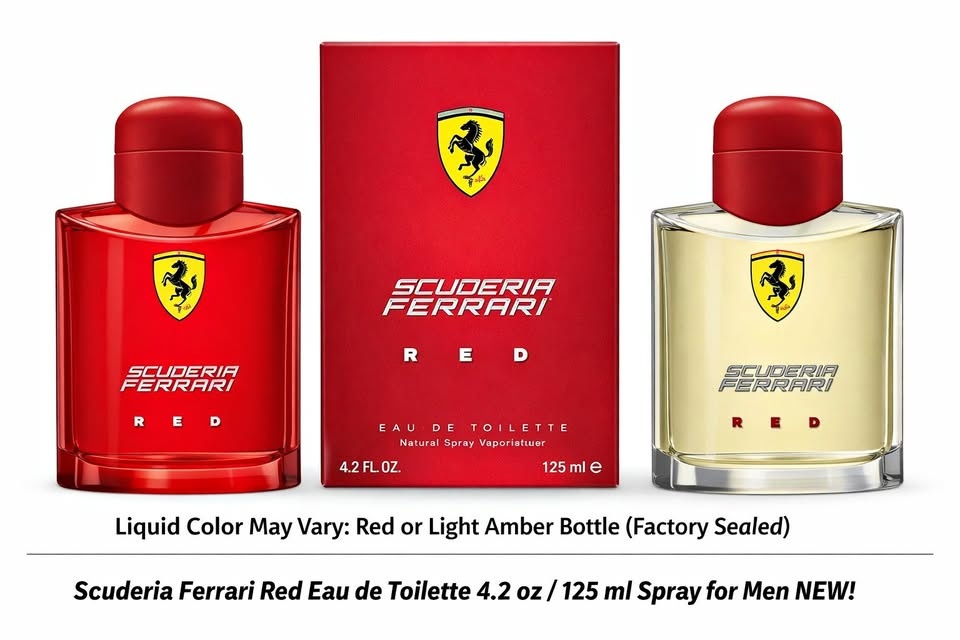 FERRARI SCUDERIA RED Eau De Toilette 4.2 Oz BRAND NEW!
