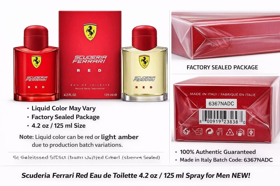 FERRARI SCUDERIA RED Eau De Toilette 4.2 Oz BRAND NEW! - photo 3