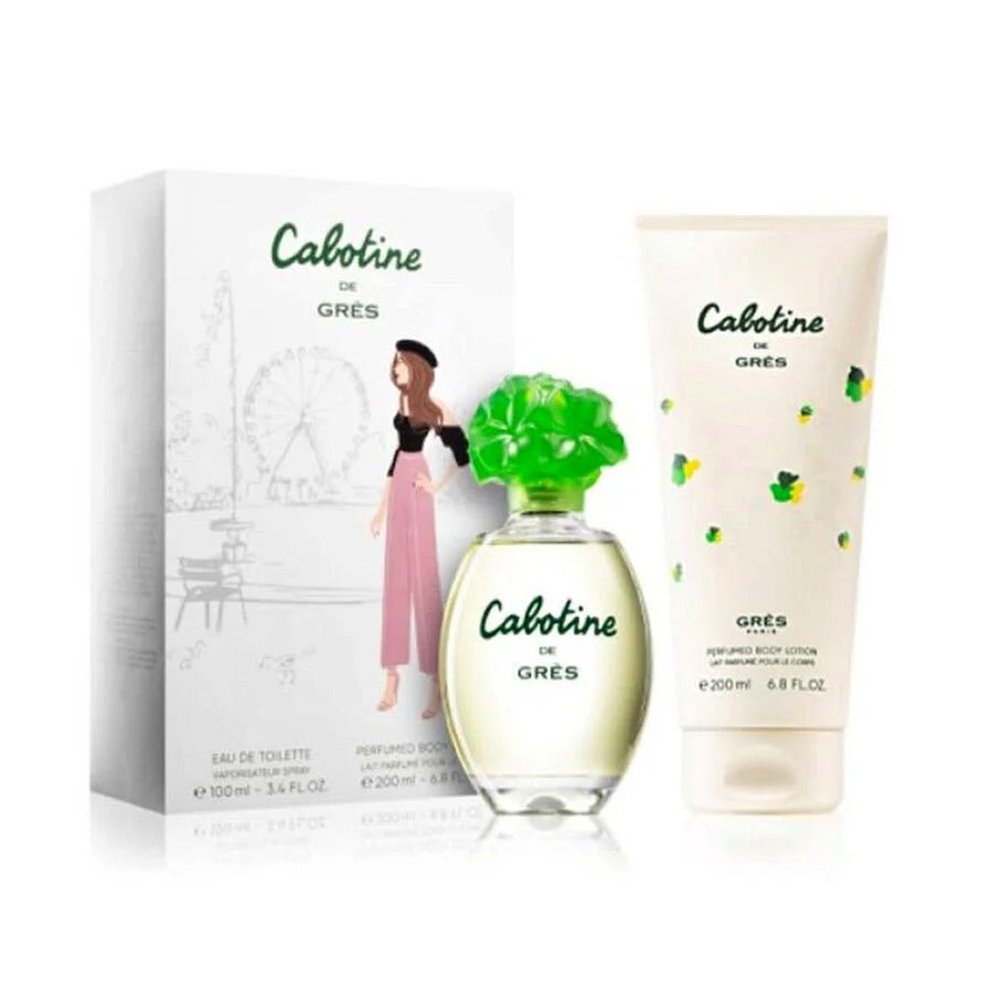Cabotine Gres 2 Pcs Set 3.4 oz EDT Spray 6.7 oz Lotion
