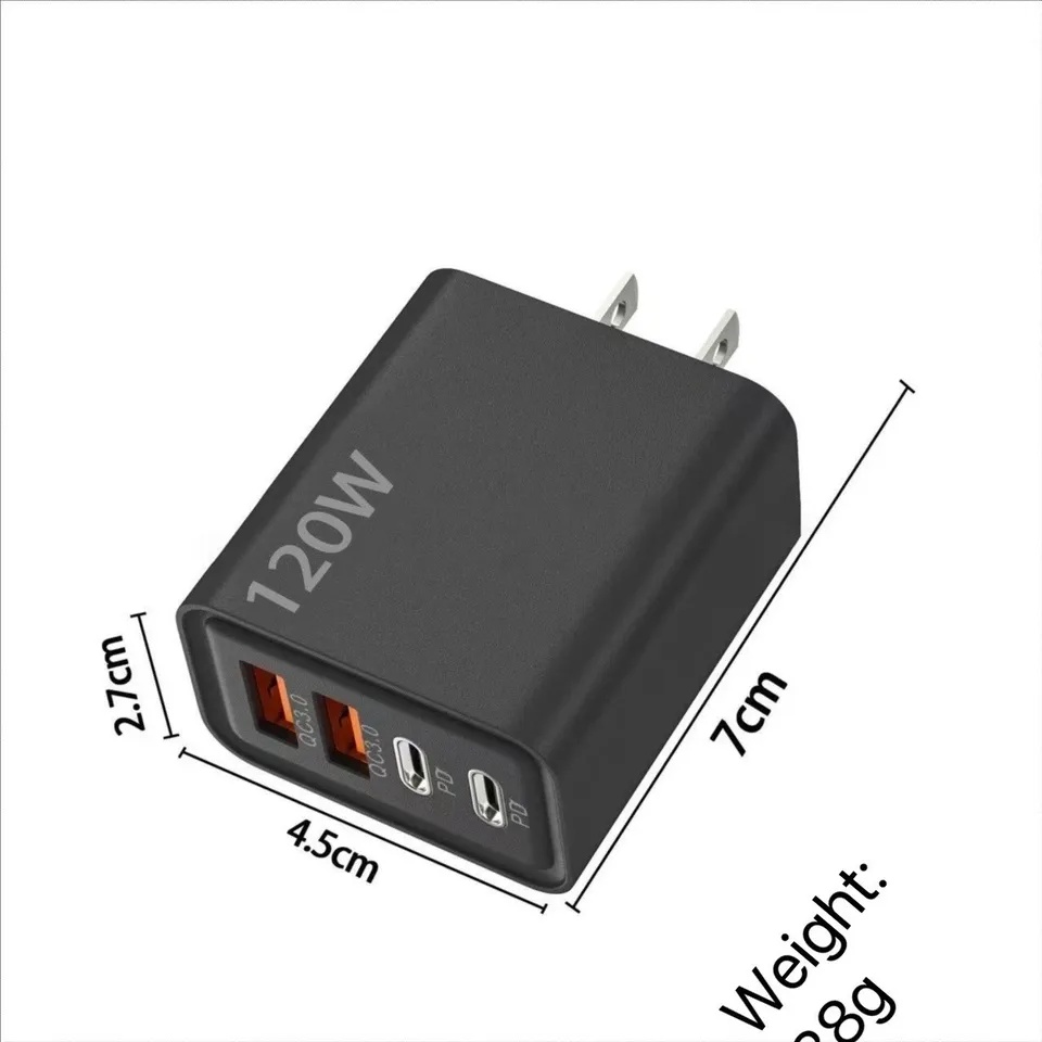 4 Port USB Fast Charger Adapter Quick Charge for iPhone Android - photo 3