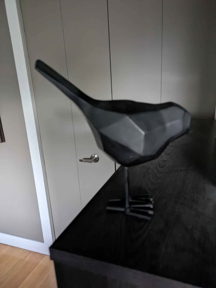 Black ceramic bird - photo 2