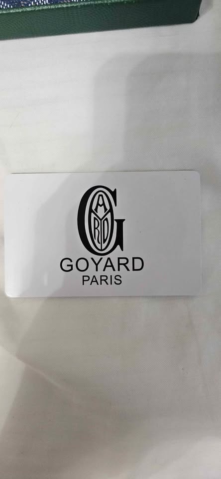 Goyard card holder blue with receipts - photo 5