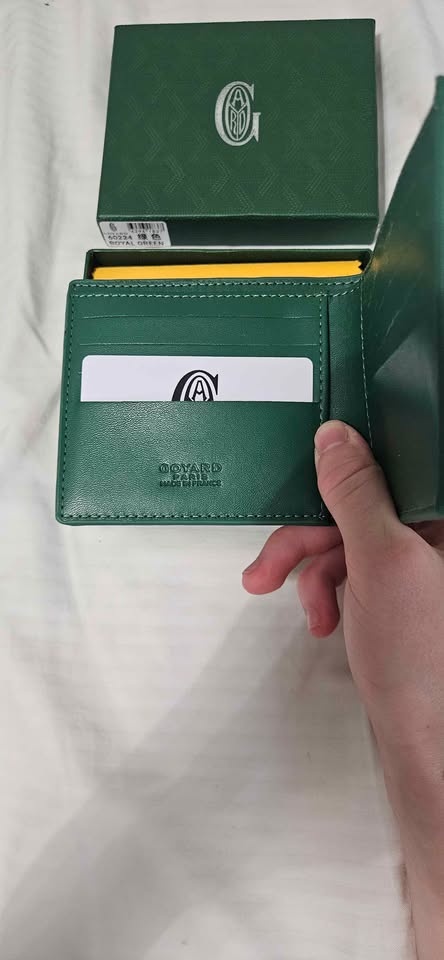 Goyard wallet green with receipt - photo 3