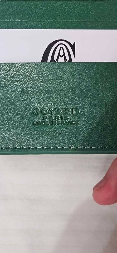 Goyard wallet green with receipt - photo 4