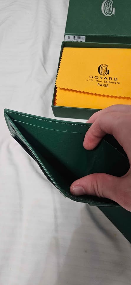 Goyard wallet green with receipt - photo 5