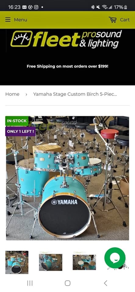 Drum shell and Cymbals stand only