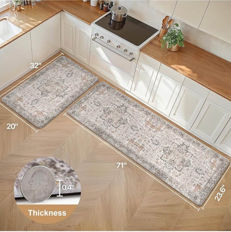 New GENIMO Kitchen Mats 2PCS, Anti Fatigue 23”*71” - photo 4