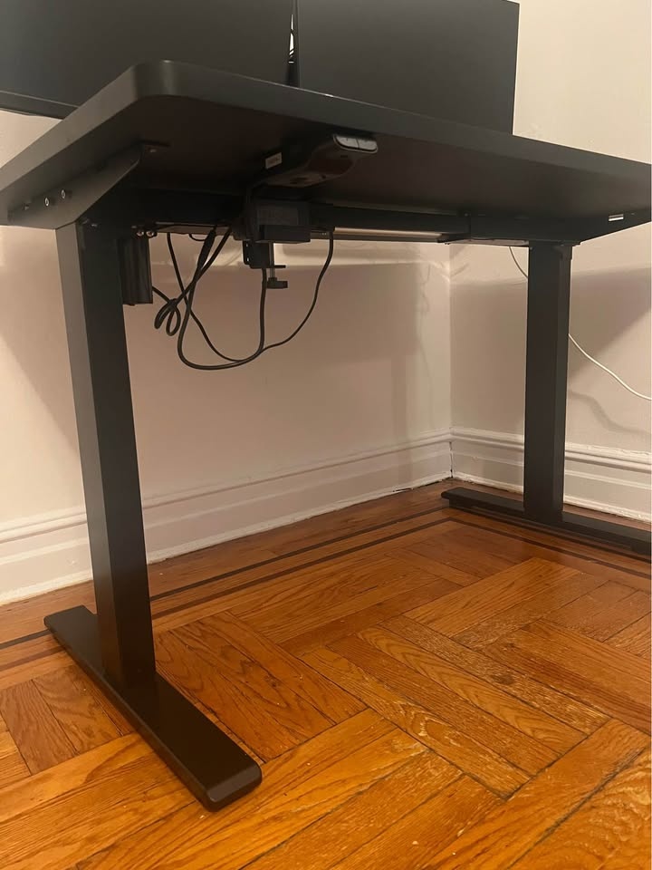 Black Standing Desk w/ Monitor Stand - photo 3