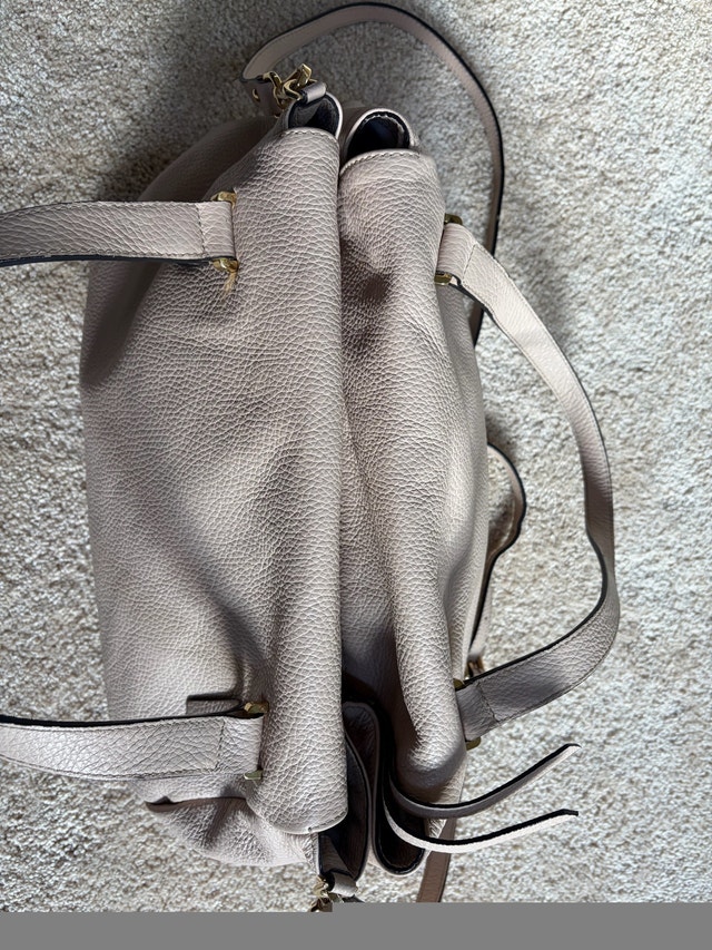 Gianni Chiarini Leather Shoulder Bag - Taupe Beige - photo 5