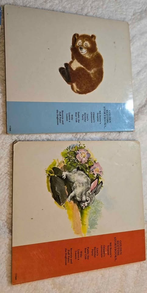 Two Vintage Golden Bedtime Storybooks Plus Two Newer Board Books - photo 2