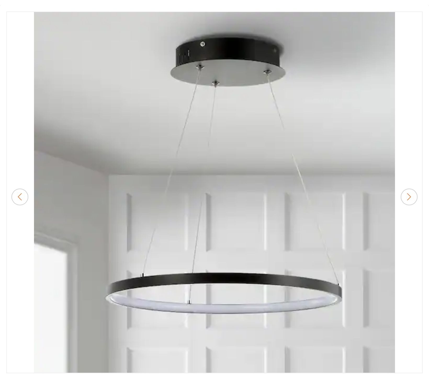 Bradley 24-Watt Matte Black LED Pendant Light - New - photo 5