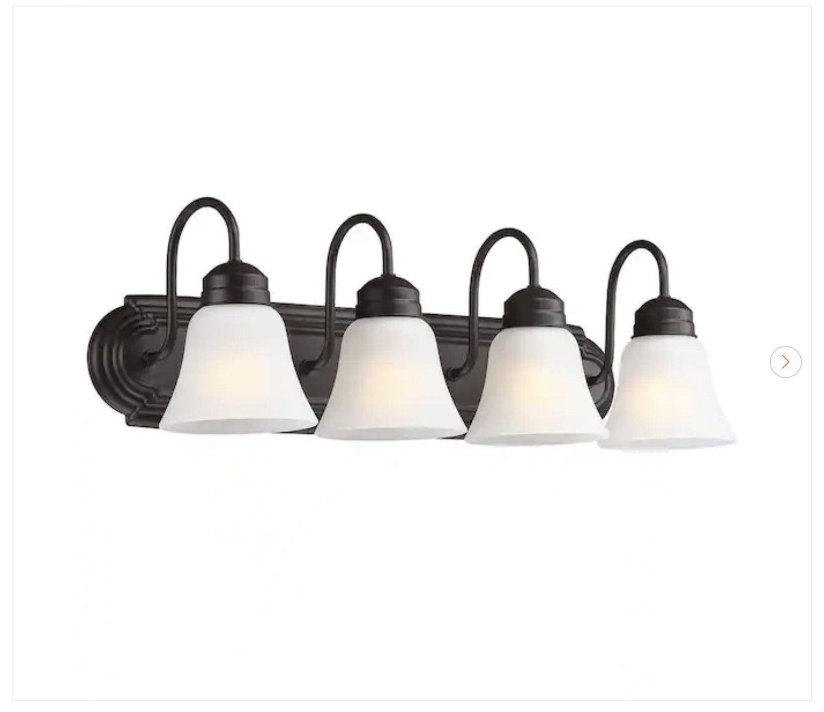 Brush 25.49 in. 4-Light Old Bronze Vanity Light - New