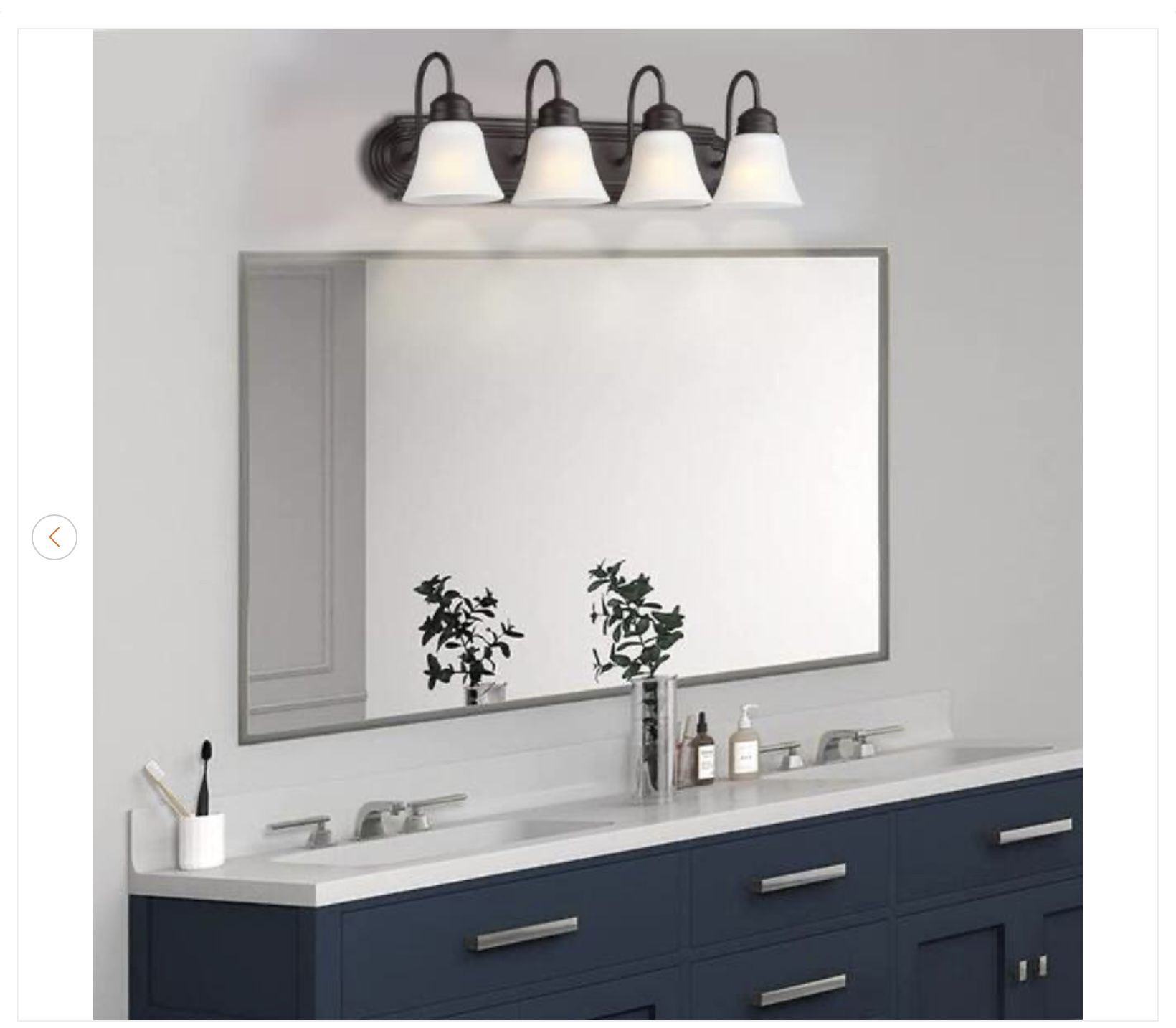 Brush 25.49 in. 4-Light Old Bronze Vanity Light - New - photo 5