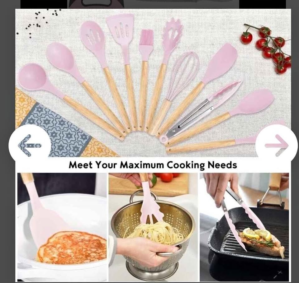 19-Pcs Kitchen Utensils & Knife Set