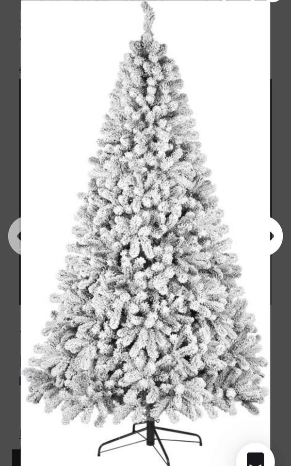 WBHome 5ft Snow Flocked Pre-lit Spruce Tree - photo 4
