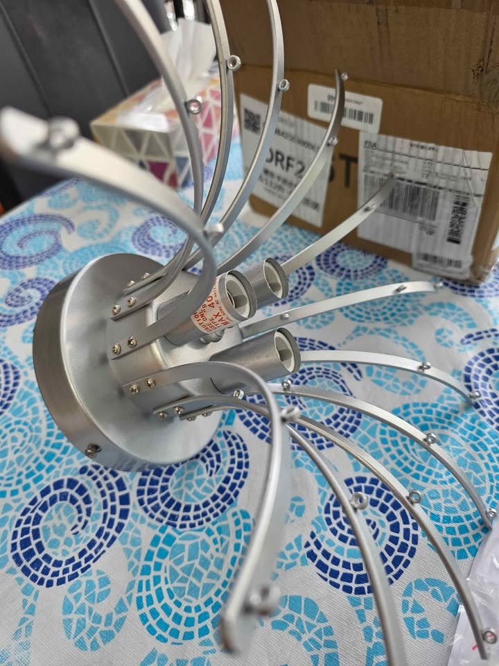 Bestier Modern Silver Crystal Semi-Flush Mount Chandelier - photo 4