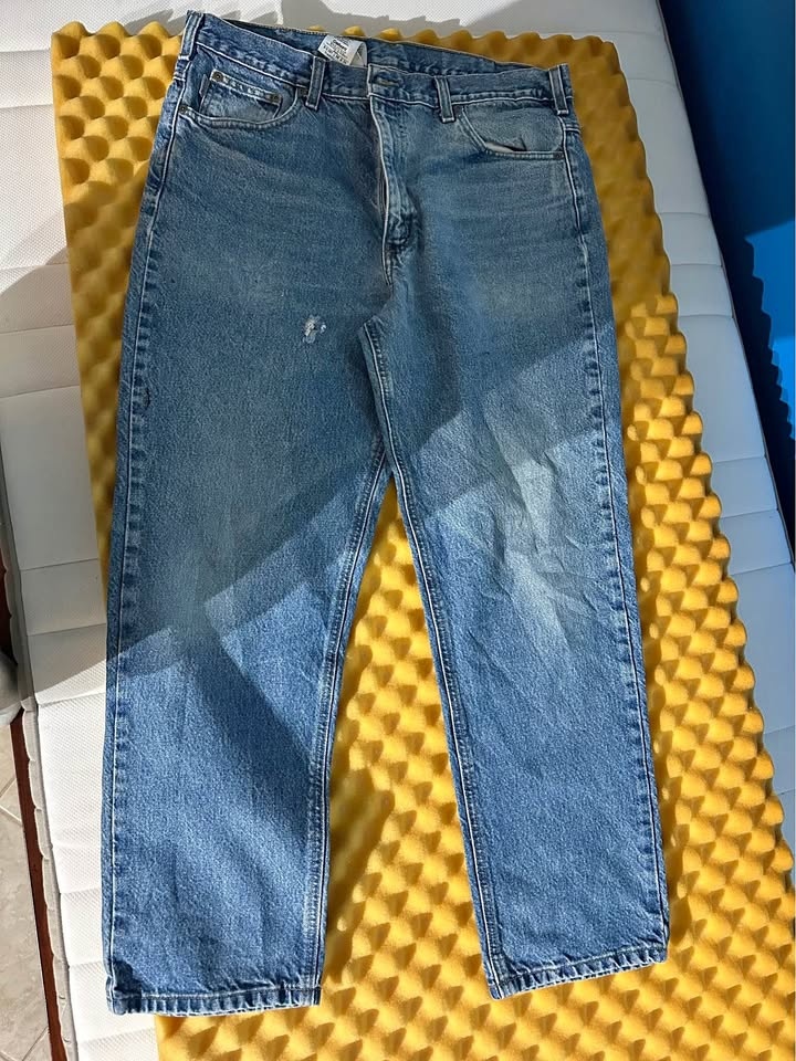 Vintage Carhartt Denim Jeans B18 DST Assembled in Mexico USA