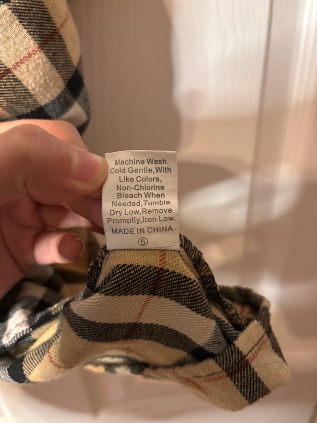 Plaid Sleeveless Dress - Beige Check (Fits XS-S) - photo 3
