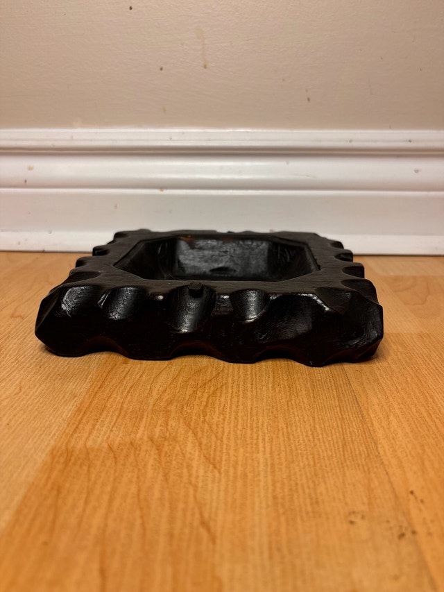 Hand-carved Wooden Ashtray - photo 2